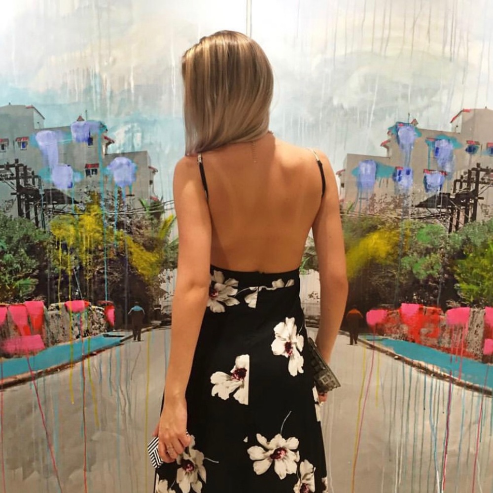 Floral sexy maxi